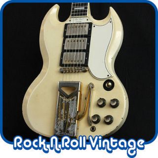Vintage 1961 Gibson Les Paul Custom White LP P.A.F. Pickups SG Shape 