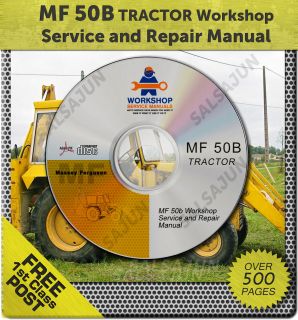 Massey Ferguson MF 50B Tractor Workshop Service Repair Manual 