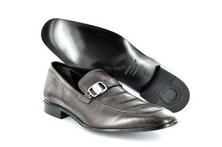 New Salvatore Ferragamo Mens Shoes Francisco Side Ornament Loafer 