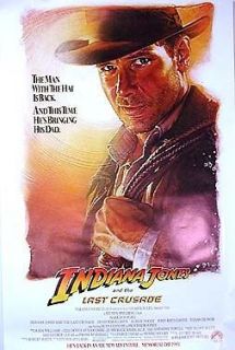 Indiana Jones & Last Crusade Adv 1 Sheet Movie Poster