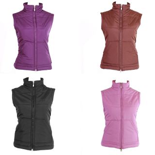 Womens Fila Sports Gilet Sweat Vest Bodywarmer Black Purple Pink Brown