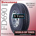 tires Firestone FD690 285/75R24.5   24.5lp tires 24.5lp semi truck 