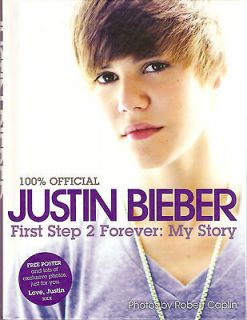 JUSTIN BIEBER First Step 2 Forever My Story HC (2010)