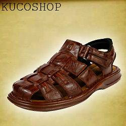 Aldo Men Leather Fisherman Sandals Shoes Brown 7