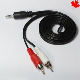 mm AUDIO GOLD JACK TO RCA COMPOSITE CABLE 5FT FOR PC NOTEBOOK TO 