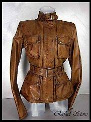 BELSTAFF Womens Jacket Leather 48 IT 723165 Triumph Jacket Lady 