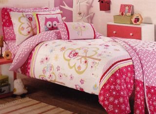 The Owl GardenSingle Size Quilt Cover only New