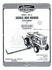 HABAN CADET 402 D Sickle Bar Mower Operator Ser. Manual
