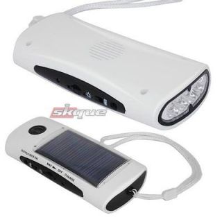   LED Power Rechargeable Torch Flashlight W/FM Radio Phone Charger