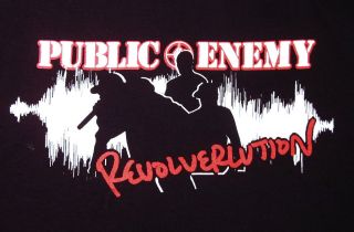 PUBLIC ENEMY Revolverlution T shirt Chuck D Flavor Flav Hip Hop Rap 