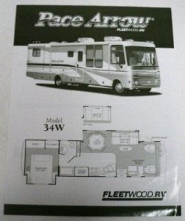 Fleetwood RV 2003 Pace Arrow RV Sales Brochure