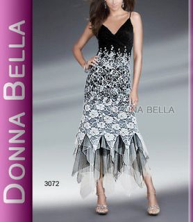 Sz 6 Donna Bella Floral Lace Tier Jigsaw Dancing Evening Ball Lace 