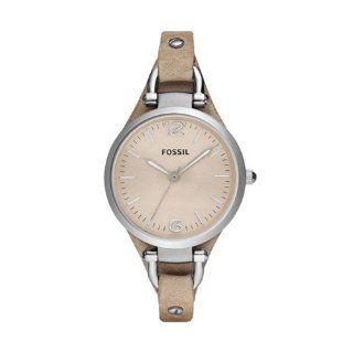 Fossil Georgia Leather Watch Sand Watches 