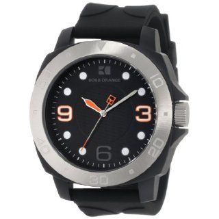 BOSS ORANGE Black Rubber Mens Watch 1512664 Watches 