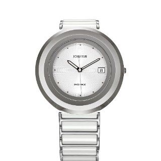 Jowissa Womens J6.002.L Cyclon White Ceramic Date Watch Watches 
