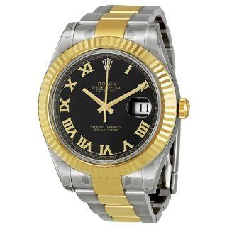 Rolex Datejust Automatic 18kt Gold Bezel Mens Watch 116333 Watches 