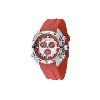   Collection Chronograph Red Polyurethane Watch Watches 