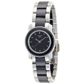 Tissot Womens T0642102205100 Cera Black Dial Ceramic Watch Watches 