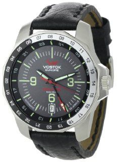 Vostok Europe Mens 24262205047 N1 Rocket Dual Time Watch Watches 
