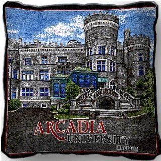 Arcadia Univ Castle Pillow   17 x 17 Pillow Sports 