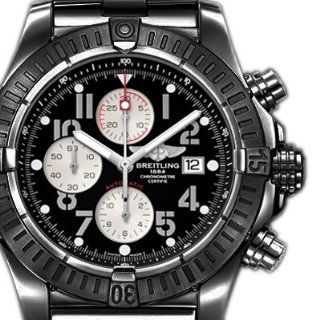 New Mens All black Breitling Super Avenger watch. A13370 CUSTOM PVD 