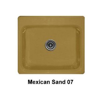 CorStone 53407 Mexican Sand Phenix Phenix Single Bowl Self Rim Kitchen 