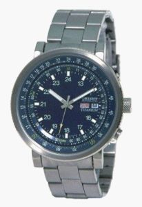 Orient Blue Automatic Military Titanium Watch CEM58002D Watches 