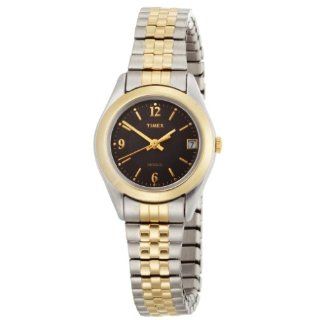 Timex Womens T2N320 Elevated Classics Dress Two Tone Stainless Steel 