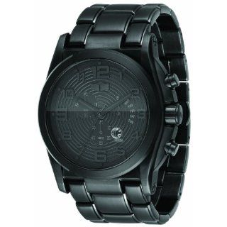 Vestal Mens DEV004 De Novo Matte Black Retrograde Chronograph Watch 