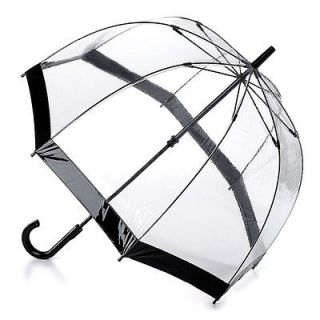 Fulton Birdcage Black Dome Stick Umbrella