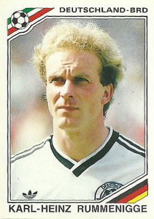 RUMMENIGGE Germany / sticker MEXICO 86 / Panini RARE football soccer