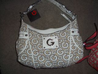 BY GUESS KACEY TOP ZIP BAG WHITE AUTHENTICNWT/  