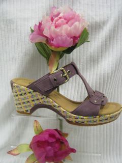 ladies gabor sandals 22.741.49 wedge sandal violet