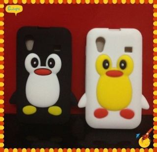   White Penguin Silicon Back Cover Case For Samsung Galaxy Ace S5830