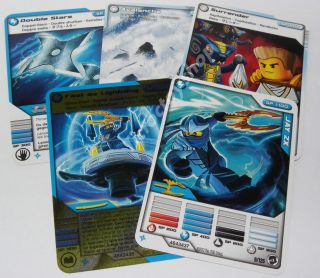LEGO NINJAGO JAY ZX CHARACTER BATTLE CARDS PACK 5 (NO FIGURES) BRAND 