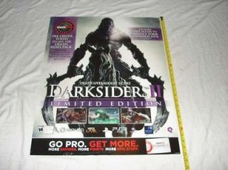 DARKSIDERS II 2 GameStop Display Poster 28 X 22 MANY OTHERS RARE