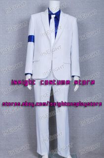 Michael Jackson Costume Smooth Criminal White Suit Outfits * Good 