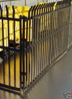 Wrought Iron Fence Set Miniature 1/24 Scale G Scale Diorama Accessory 