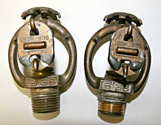 Old Vintage Antique 1938 Reliable Fire Sprinkler Heads