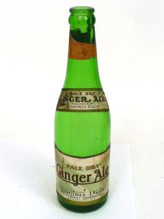 1920s Virginia Dare Ginger Ale paper label bottle Brooklyn NY Tavern 