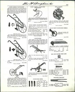 1950 ad Hand Garden Cultivators Midget Drill Seeders Ideal Sharpeners