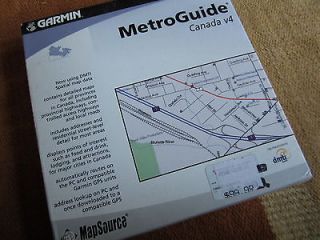 New Garmin METROGUIDE Metro Guide MapSource CD ROM CANADA V4 data GPS 