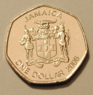 2006 Jamaica 1 Dollar Coin BU Very Nice KM# 164