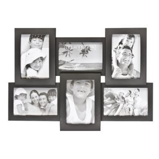 Opening Collage Frame   Black (6 4x6) product details page