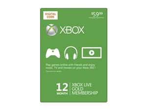    Microsoft Xbox LIVE 12 Month Gold Membership (Digital 