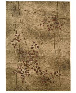 Nourison Area Rug, Somerset Collection ST74 Latte Blossom 79 x 1010 