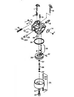 Model # LH318SA 156587H Tecumseh Engine   Starter 590749 (12 parts)