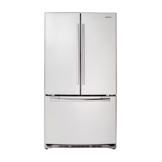 Shop Samsung 25.8 cu ft French Door Refrigerator (White) ENERGY STAR 