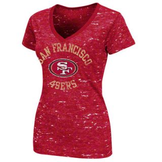 San Francisco 49ers Womens Pride Playing II Red Short Sleeve Top 