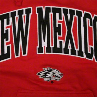 New Mexico Lobos Red Tackle Twill Hooded Sweatshirt 